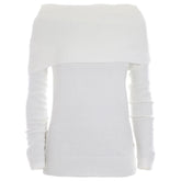 Yes Zee White Viscose Sweater -   -  Yes Zee.